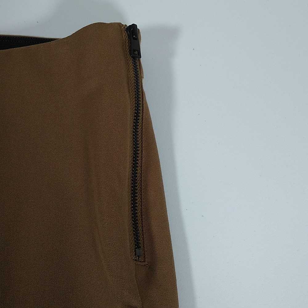 Everlane Side Zip Stretch Cotton Pants olive green 8 - Picture 6 of 9